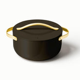 Caraway Olla cerámica con tapa, antiadherente natural para guisos fáciles y limpios.