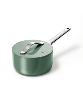 Caraway Sartén para salsa de 1,75 qt con tapa, cocina rápida y uniforme.