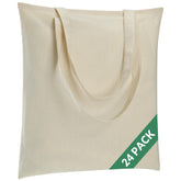 Bolsa Carbrea tote de lona beige vista frontal, ideal para compras diarias.