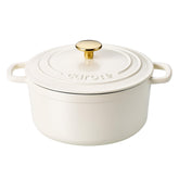Olla CAROTE esmaltada de hierro con tapa, ideal para sellar sabores.