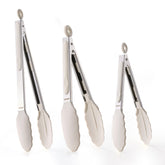 Pinzas CAROTE de 7 pulgadas con silicona suave para proteger sartenes antiadherentes.