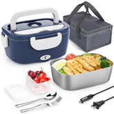 Caja calentadora eléctrica Carsolt 3 en 1 lista para coche y casa, mantiene la comida caliente.