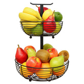 CAXXA: cesta de dos niveles para fruta, maximiza espacio y organización en la cocina.