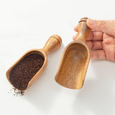 CDEHQFB cucharas de acacia para tarros, 4.9 pulgadas, ideal para medir café molido