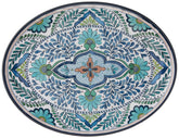 Certified International Talavera Melamine: plato oval multicolor para uso diario en casa.