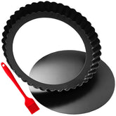 CFGUK molde tarta 11 pulgadas con fondo desmontable para tartas uniformes
