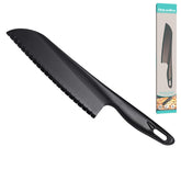 ChaLeeMoo cuchillo nylon serrado, ideal para cortar pasteles sin rayar superficies antiadherentes.