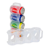 Organizador portátil ChasBete para latas de soda, ahorro de espacio en la nevera.