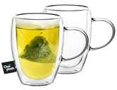 ChaYeah vaso doble pared con mango, ideal para mantener bebidas a temperatura estable.