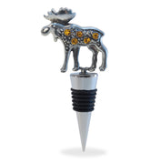 Tapón de vino Cheers Moose, diseño de metal destacado para sellar y conservar aromas.