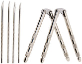 Chef Craft 21629-2PK cascanueces en acero inoxidable, perfectos para aperitivos