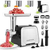 CHEFFANO Life molino carne electrico con motor cobre; triturado rápido y uniforme