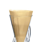 Chemex Filtro Natural Media Luna, forma cónica para extracción uniforme y sabor limpio.