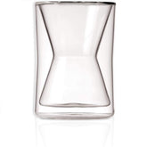 Taza Chemex doble aislada, vista frontal, mantiene caliente la bebida sin condensación.