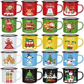 Taza CHENGU esmaltada navideña, conjunto festivo para bebidas calientes