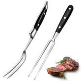 CHENGU tenedor para carne de 12 pulgadas en acero inoxidable, ideal para asar.