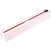 ChicWrap dispensador de papel pergamino rosa mármol con base estable para cocina elegante.
