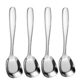 Cucharas chislim acero inoxidable con cabeza cuadrada para servir sopa de forma precisa.