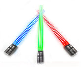 ChopSabers palillos luz sable rojo azul para sushi y ambiente futurista