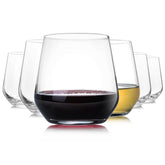 Copa Chouggo de vino sin tallo, borde cuadrado, diseño elegante para degustar vinos
