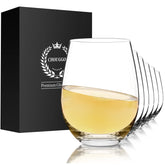 Vaso de vino sin tallo Chouggo de 18oz, elegante para toda ocasión.