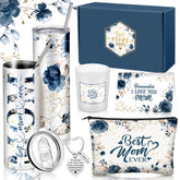 La Chuangdi-taza-termica-20oz con impresión floral mantiene bebidas calientes por horas.