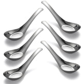 CHWAIKA cucharas de sopa acero inoxidable con acabado espejo para uso diario