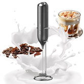 Circle Joy batidor leche mano con soporte, espuma rápida para café.