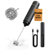 Circle Joy espumador leche recargable en mano para bebidas cremosas.