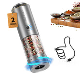 Circle Joy: molino eléctrico de pimienta en acero inoxidable para molido uniforme.