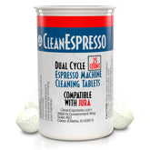 Tabletas CleanEspresso 3.5 g para Jura, limpieza de ciclo dual para máquina.