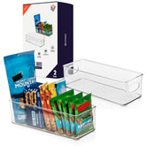 Conjunto CLEARSPACE contenedores despensa 2-pack para ordenar alimentos.