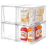 Clemate 4Pack: organizadores apilables para cocina que maximizan espacio y accesibilidad.