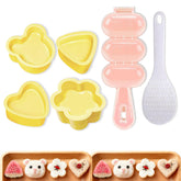 CllyCnny molde rosa para bolitas de arroz, ideal para bento colorido y porciones uniformes