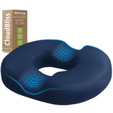 CloudBliss Donut: almohadilla de asiento ergonómica para comodidad diaria.