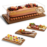 ClouTideR soporte tarta de acacia para servir con elegancia