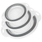 Cluren colador colapsable tres tallas para escurrir pasta y verduras.