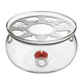 CNGLASS calentador de tetera, centro con vela, mantiene el té caliente.