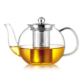 CNGLASS tetera de vidrio 900 ml vista general para tés sabrosos