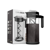 COFFEE BEAR: jarra cold brew de vidrio borosilicato para concentrado suave.