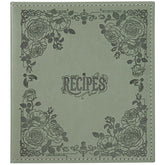 COFICE libro de recetas: portada de cuero sintético verde oscuro para una apariencia organizada.