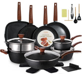 Coicur 26 piezas set cerámico antiadherente para cocinar con menos aceite