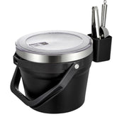 COKTIK cubo de hielo aislado 7L con tapa mantiene bebidas frías y listas para servir.