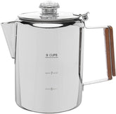 COLETTI Bozeman Percolator: vista superior de vidrio para monitorizar la extracción del café.