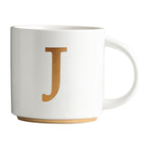COLLECTIVE HOME Taza monograma dorado 15 oz para café matutino.