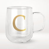 COLLECTIVE HOME taza de vidrio de doble pared 14 onzas para bebidas calientes o frías.