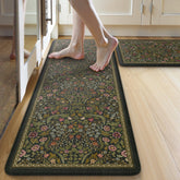 Collive alfombra antifatiga para cocina con diseño floral, ideal para uso prolongado al cocinar