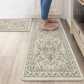 Collive alfombra antifatiga para cocina, set de 2 beige, soporte cómodo al cocinar.