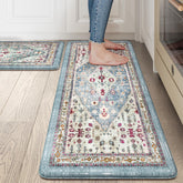 Collive alfombra boho de cocina acolchada para pies cómodos