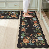 Alfombra Collive cocina bordes ondulados, aporta estilo y comodidad.